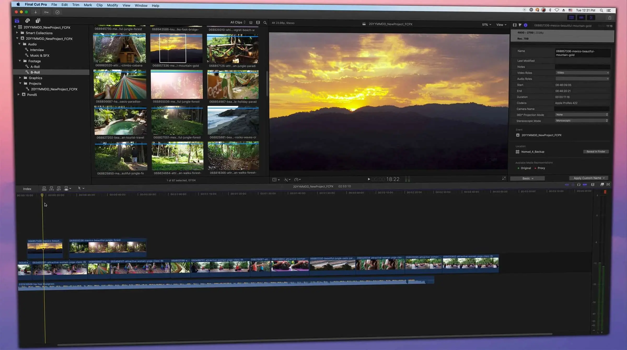 Video Editing Workspace